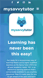 Mobile Screenshot of mysavvytutor.com