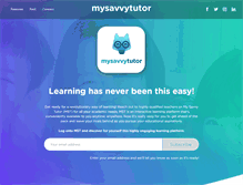 Tablet Screenshot of mysavvytutor.com